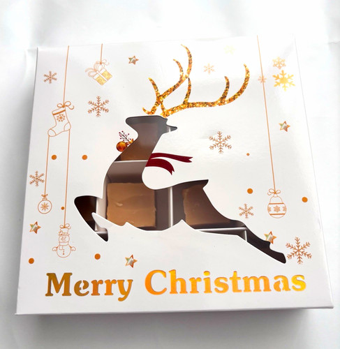 Christmas clotted cream fudge - clotted,