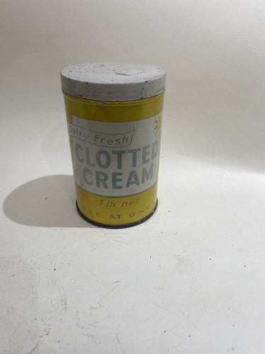 Vintage clotted cream tin - vintage,